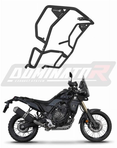 Padací rámy z nerezové oceli černý DOMINATOR  pasuje na motocykl Yamaha Tenere 700 2021   2024