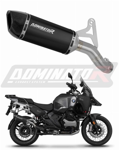 exhaust muffler DOMINATOR HP6 BLACK fits the motorcycle BMW R1300GS Adventure 2024   2025