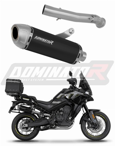 výfuk tlumič výfuku DOMINATOR S6 černý pasuje na motocykl CF MOTO 800 MT 2022   2025
