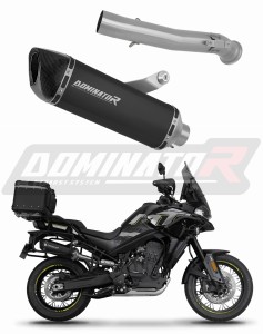 CF MOTO 800 MT 2022 - 2025 Explore / Sport / Touring výfuk tlumič HP6 BLACK + dB killer