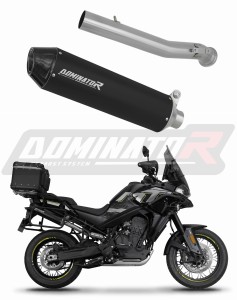 CF MOTO 800 MT 2022 - 2025 Explore / Sport / Touring výfuk tlumič MX2 BLACK + dB killer