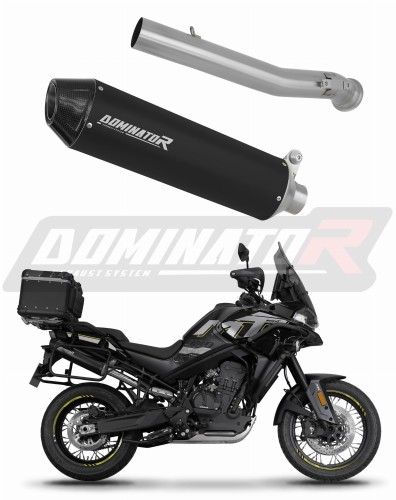 výfuk tlumič výfuku DOMINATOR MX2 černý pasuje na motocykl CF MOTO 800 MT 2022   2025