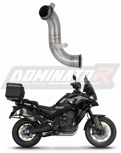 decat středový tlumič výfuku DOMINATOR Mid Pipe pasuje na motocykl CF MOTO 800 MT 2024   2025