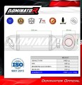 EXHAUST Kawasaki ZX6R 636 2009 2024 Muffler Auspuff Sportauspuff Silencer Echappement Silencieux Scarico Scarichi Escape Wydech Tłumik HP8 BLACK Dominator 1