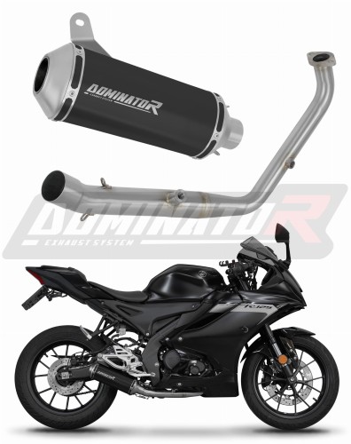kompletní výfukový systém s tlumičem DOMINATOR Full System OV G2 černý pasuje na motocykl Yamaha YZF R125 2024   2025