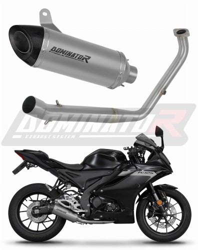 kompletní výfukový systém s tlumičem DOMINATOR Full System titanový HP8 pasuje na motocykl Yamaha YZF R125 2021   2024