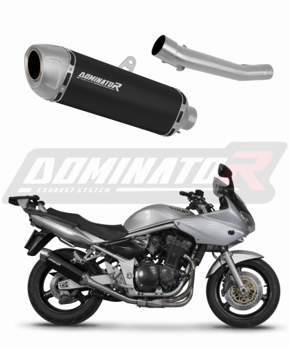 výfuk tlumič výfuku DOMINATOR S6 černý pasuje na motocykl Suzuki GSF BANDIT 600 2000   2004 5