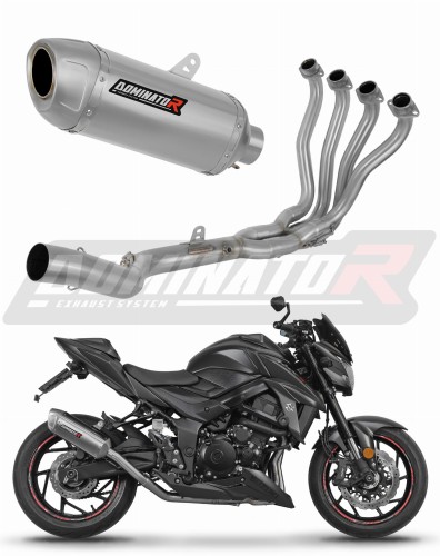 kompletní výfukový systém s tlumičem DOMINATOR Full System S6 pasuje na motocykl Suzuki GSX S 750 2017   2020
