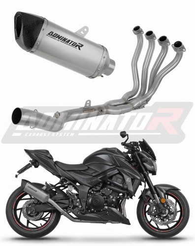 kompletní výfukový systém s tlumičem DOMINATOR Full System titanový HP6 pasuje na motocykl Suzuki GSX S 750 2017   2020