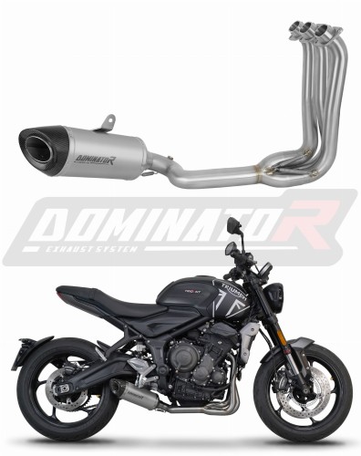 complete exhaust system with muffler DOMINATOR Full System titanium HP8 fits to Triumph Trident 660 2021  2024