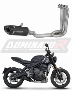 Triumph Trident 660 2021 - 2024 Kompletní systém Svod výfuk tlumič HP8 BLACK + dB killer