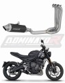 kompletní výfukový systém s tlumičem DOMINATOR Full System GPF černý pasuje na motocykl Triumph Trident 660 2021   2024