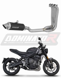 Triumph Trident 660 2021 - 2024 Full system Výfukové svody výfuk tlumič GPF BLACK + dB killer