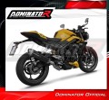 kompletní výfukový systém s tlumičem DOMINATOR Full System S6 černý pasuje na motocykl Triumph STREET TRIPLE 765 S / R / RS 2023   2024