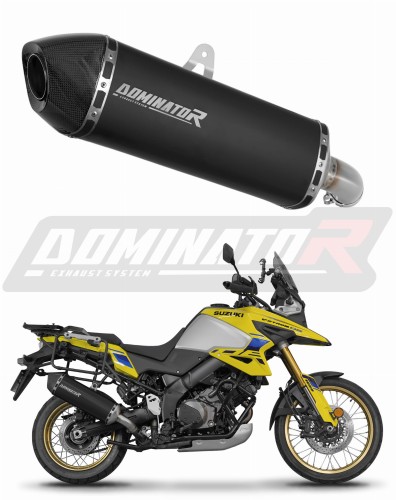 výfuk tlumič výfuku DOMINATOR HP7 černý pasuje na motocykl Suzuki V Strom 1050 DE 2023   2025