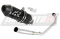 kompletny układ wydechowy z tłumikiem DOMINATOR Full System HP3 CZARNY pasujący do motocykla Honda CB 125 R 2018 - 2020 2