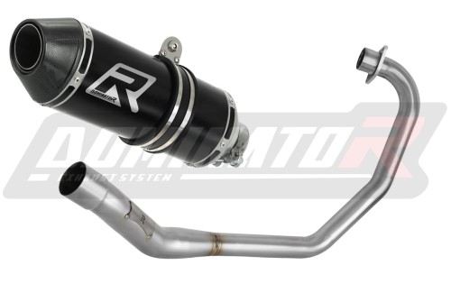 kompletní výfukový systém s tlumičem DOMINATOR Full System HP3 černý pasuje na motocykl Honda CBF 125 2009   2014