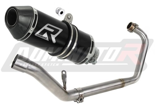 kompletní výfukový systém s tlumičem DOMINATOR Full System HP3 černý pasuje na motocykl Honda CBR 125 R 2011   2018 2
