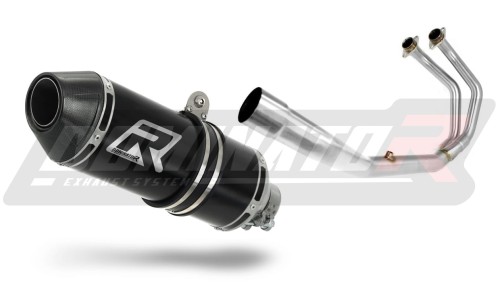 kompletní výfukový systém s tlumičem DOMINATOR Full System HP3 černý pasuje na motocykl Yamaha MT 03 2017   2020 2