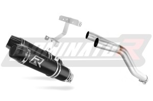 Yamaha FZ6 FAZER S2 2006 - 2010 výfuk tlumič HP3 BLACK + dB killer