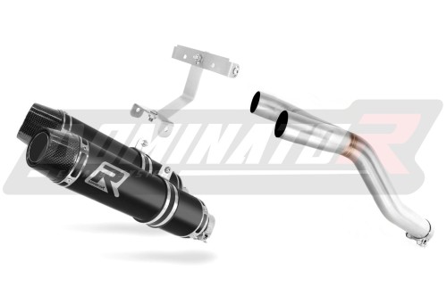 výfuk tlumič výfuku DOMINATOR HP3 černý pasuje na motocykl Yamaha FZ6 2006   2010 3