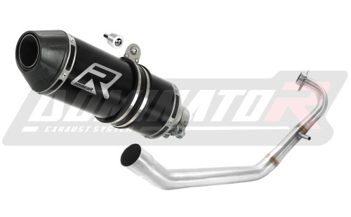 kompletní výfukový systém s tlumičem DOMINATOR Full System HP3 černý pasuje na motocykl Yamaha YZF R125 2008   2013 2