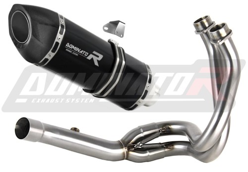 kompletní výfukový systém s tlumičem DOMINATOR Full System HP5 černý pasuje na motocykl Kawasaki ER 6 N / F 2012   2016