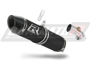 Kawasaki KLE 650 Versys 2006 - 2014 výfuk tlumič HP2 BLACK + dB killer