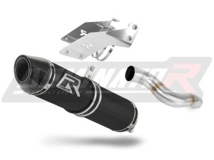 Kawasaki ZX6R 636 2007 - 2008 výfuk tlumič HP2 BLACK + dB killer