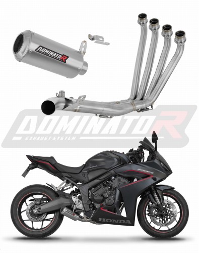 complete exhaust system with muffler DOMINATOR Full System GP fits to Honda CB 650 R / EClutch 2024  2025 6