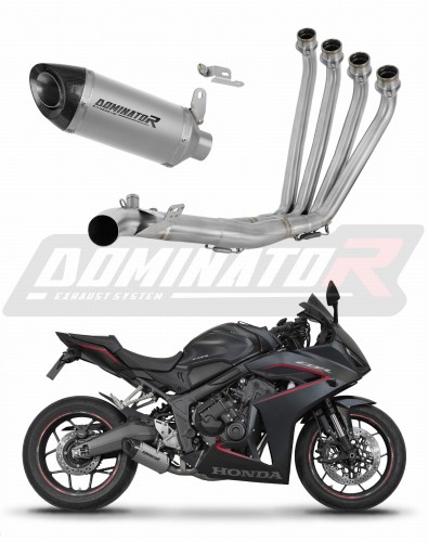kompletní výfukový systém s tlumičem DOMINATOR Full System titanový HP8 pasuje na motocykl Honda CB 650 R / E Clutch 2024   2025 6