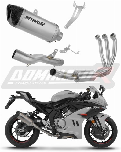 kompletní výfukový systém s tlumičem DOMINATOR Full System titanový HP6 pasuje na motocykl CF MOTO 675 SR R 2024   2026