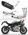 kompletní výfukový systém s tlumičem DOMINATOR Full System HP6 černý pasuje na motocykl CF MOTO 675 SR R 2024   2026