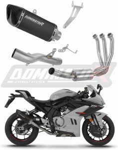 CF MOTO 675 SR-R 2024 - 2026 Kompletní systém Svod výfuk tlumič HP6 BLACK + dB killer