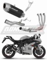 kompletní výfukový systém s tlumičem DOMINATOR Full System S6 černý pasuje na motocykl CF MOTO 675 SR R 2024   2026