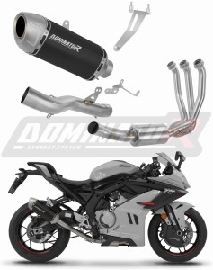 CF MOTO 675 SR-R 2024 - 2026 Full system výfukové svody výfuk tlumič S6 BLACK + dB killer