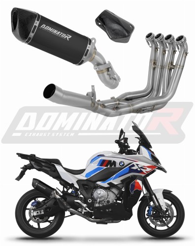 complete exhaust system with muffler DOMINATOR Full System HP6 BLACK fits the motorcycle BMW M1000XR 2020   2026