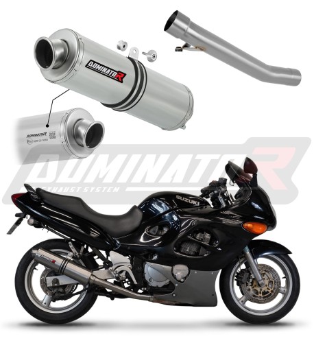 výfuk tlumič výfuku DOMINATOR homologovaný kulatý pasuje na motocykl Suzuki GSXF 750 1998   2006