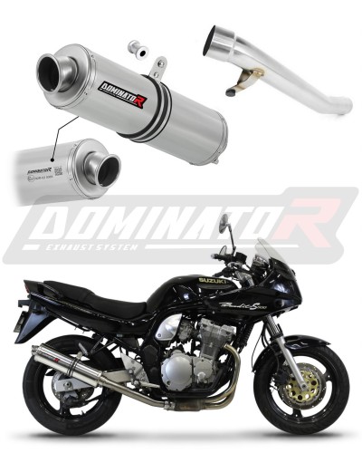 výfuk tlumič výfuku DOMINATOR homologovaný kulatý pasuje na motocykl GSF 600 BANDIT 1995   1999