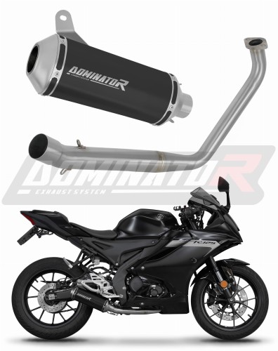 kompletní výfukový systém s tlumičem DOMINATOR Full System OV G2 černý pasuje na motocykl Yamaha YZF R125 2019   2020