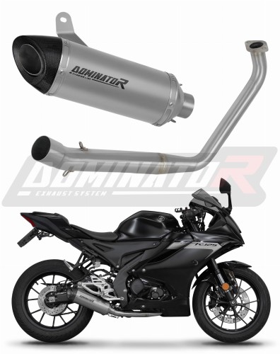 kompletní výfukový systém s tlumičem DOMINATOR Full System titanový HP8 pasuje na motocykl Yamaha YZF R125 2019   2020