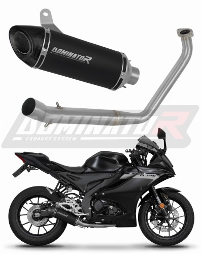 kompletní výfukový systém s tlumičem DOMINATOR Full System HP8 černý pasuje na motocykl Yamaha YZF R125 2019   2020