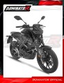 complete exhaust system with muffler DOMINATOR Full System HP8 BLACK fits to Yamaha MT 125 2021  2024 6