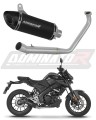 kompletní výfukový systém s tlumičem DOMINATOR Full System HP8 černý pasuje na motocykl Yamaha MT 125 2020