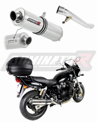 exhaust muffler DOMINATOR homologated road legal ROUND fits to GSX 750 INAZUMA 1998  2003