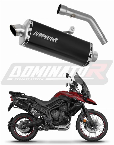 výfuk tlumič výfuku DOMINATOR P7 černý pasuje na motocykl Triumph Tiger 800 XCA 2018   2020