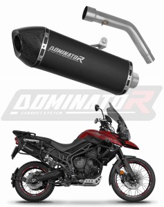 Triumph Tiger 800 XCA 2018 - 2020 výfuk tlumič HP7 BLACK + dB killer