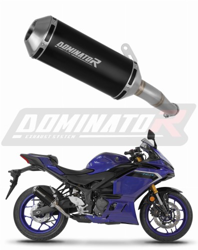 výfuk tlumič výfuku DOMINATOR OV G2 černý pasuje na motocykl Yamaha YZF R3 2025   2026