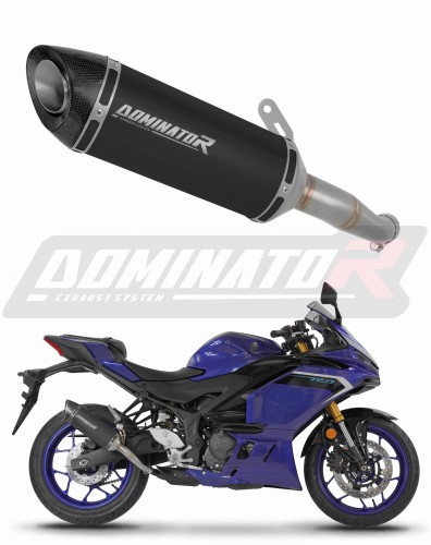 výfuk tlumič výfuku DOMINATOR HP8 černý pasuje na motocykl Yamaha YZF R3 2025   2026