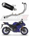 kompletní výfukový systém s tlumičem DOMINATOR Full System OV G2 černý pasuje na motocykl Yamaha YZF R3 2025   2026